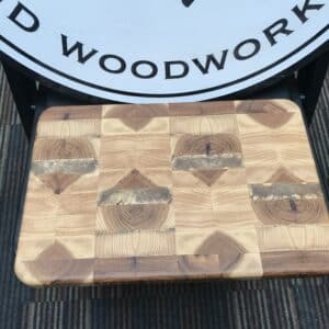 Medium end-grain Hickory cutting board